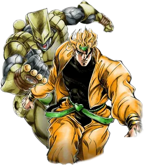 Dio_and_ The_ World_ Jo Jo_ Anime_ Character PNG Image