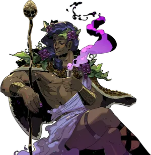 Dionysus Godof Wine Hades Game Art PNG Image