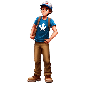Dipper Pines Character PNG vlp PNG image with transparent background
