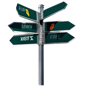 Directional Street Signs Png Ubh80 PNG Image