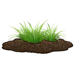 Dirt With Grass Clumps Png Wxs PNG Image