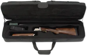 Disassembled Shotgunin Case PNG Image