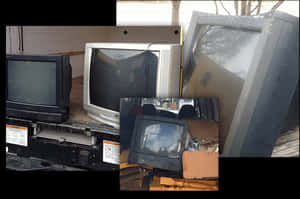 Discarded Old T Vs Collage PNG image with transparent background