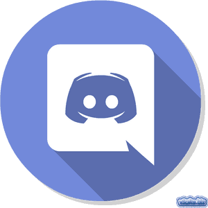 Discord Logo Blue Circle PNG image with transparent background