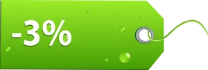 Discount Tag3 Percent PNG Image