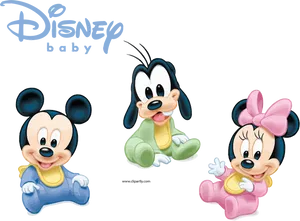 Disney Baby Characters Mickey Friends PNG Image