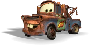 Disney_ Cars_ Character_ Tow_ Mater PNG Image