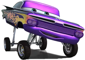 Disney Cars Ramone Purple Custom Paint Job PNG Image