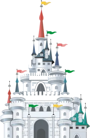 Disney Castle Illustration PNG Image