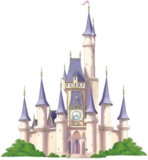 Disney Castle Illustration PNG Image