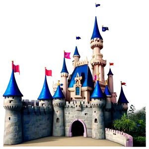 Disney Castle Illustration Png Pjr PNG Image