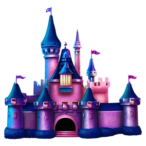 Disney Castle Night View Png Oha PNG Image