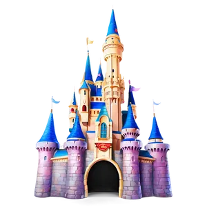 Disney Castle With Mickey Mouse Png Oiw PNG Image