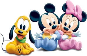 Disney Friends Happy Moments PNG Image