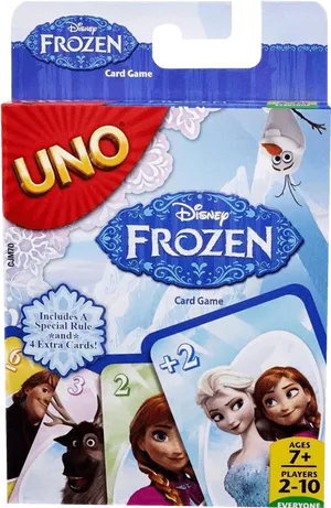 Disney Frozen Uno Card Game Packaging PNG Image