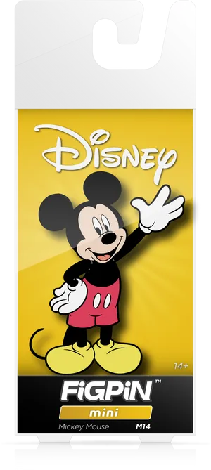 Disney Mickey Mouse Fig Pin Mini Packaging PNG Image