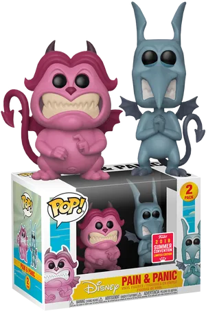 Disney Painand Panic Funko Pop Figures PNG Image