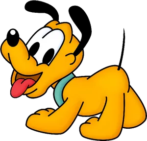 Disney Pluto Happy Expression PNG Image