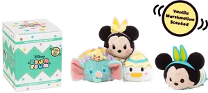 Disney Tsum Tsum Plush Collection PNG Image