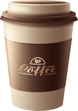 Brown Plastic Coffee Cup Png Clipart Image - Plastic Coffee Cup Png, Transparent Png PNG image with transparent background