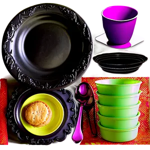Disposable Party Dinnerware Png Eyk14 PNG Image