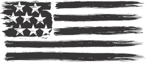 Distressed American Flag Graphic PNG Image