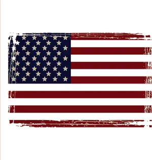 Distressed American Flag Graphic PNG Image