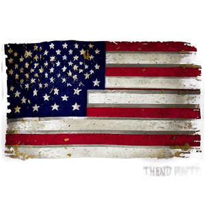 Distressed American Flag Transparent PNG 04302024 PNG image with transparent background
