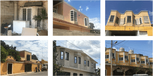 Diverse Apartment Styles Collage PNG image with transparent background