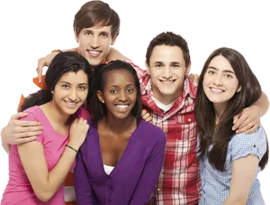 Diverse_ Group_of_ Friends_ Smiling PNG Image