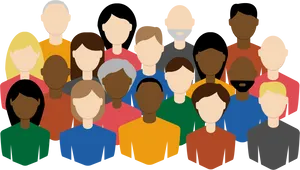 Diverse_ Group_of_ People_ Illustration PNG Image