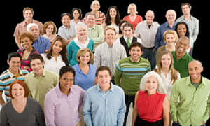 Diverse Groupof People Smiling PNG image with transparent background