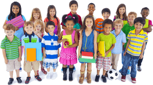 Diverse Children Png - Group Of Diverse Children, Transparent Png PNG