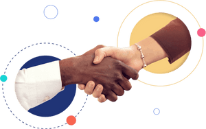 Diverse Handshake Agreement PNG with transparent background