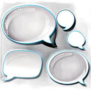 "Diverse Speech Bubble PNG Set for Download" hlc86 PNG