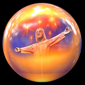 Divine Light Embrace Jesus PNG with transparent background