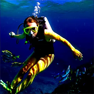 Diving In Exotic Locations Png Xep77 PNG Image