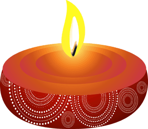 Diwali Festival Clay Lamp Illustration PNG image with transparent background