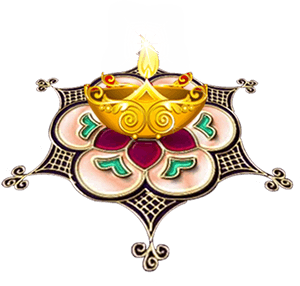 Diwali Festival Illustrated Lamp PNG image with transparent background