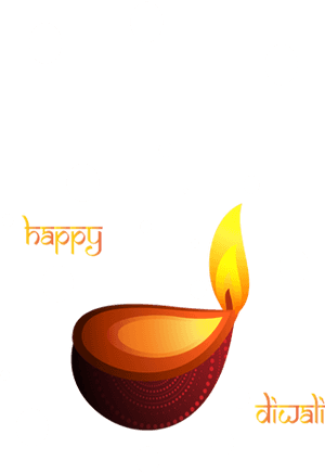 Diwali Festivalof Lights Greeting PNG image with transparent background