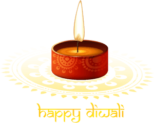 Diwali Festivalof Lights Greeting PNG image with transparent background