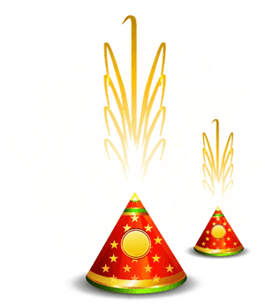 Diwali Firecracker Celebration PNG image with transparent background