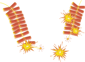 Diwali Firecrackers Illustration PNG Image