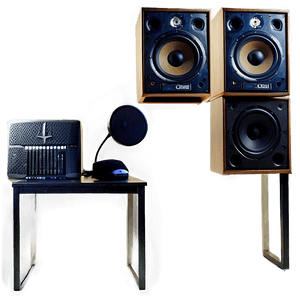 DIY Recording Studio Desk PNG vgx24 PNG with transparent background