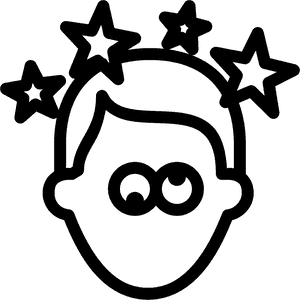 Clipart Brain Dizzy - Dizzy Black And White Clipart, HD Png Download PNG image with transparent background