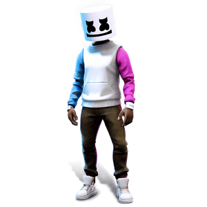 DJ Marshmello Fortnite Character PNG 06252024 PNG