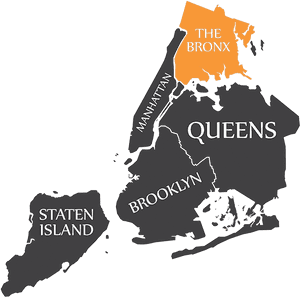 Dna Testing In The Bronx - 5 Families Map New York, HD Png Download PNG image with transparent background