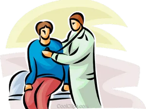 Doctor Checking Patient Clipart PNG Image