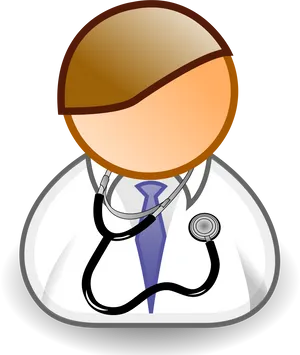 Doctor Clipartwith Stethoscope PNG Image