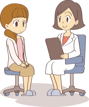 Doctor Consultation Cartoon PNG Image